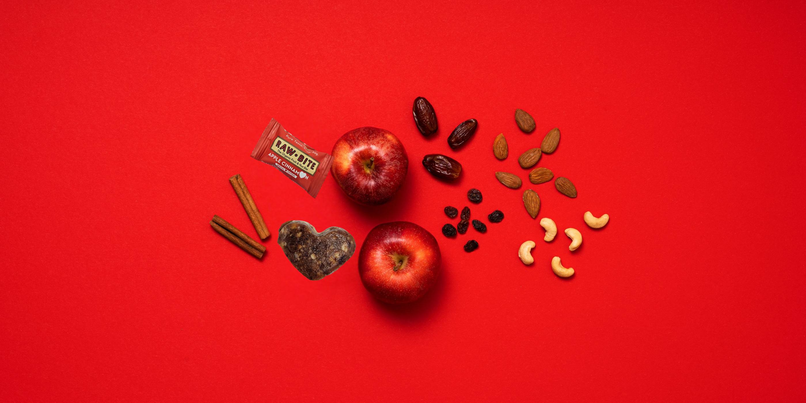 RAWBITE Apple Cinnamon hjertesnack